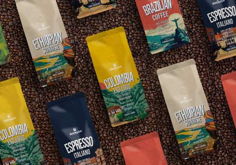 lionrush coffee worlds specialty bags on coffee beans